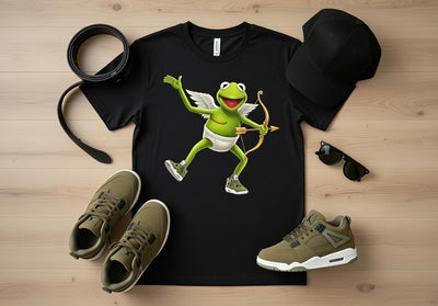 Kermit the Frog Cupid Love Arrow DTF T-Shirt