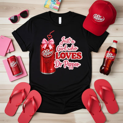 Dr Pepper Lover Girl Tee | Wild Creation Station Waco TX