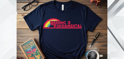Reading Is Fundamental Rainbow Retro T-Shirt