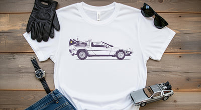 DeLorean Time Machine Tee - Back to the Future Inspired Shirt