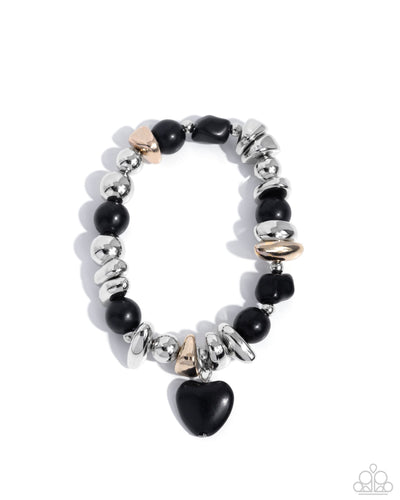 Adorably Asymmetrical - Black - Bracelet