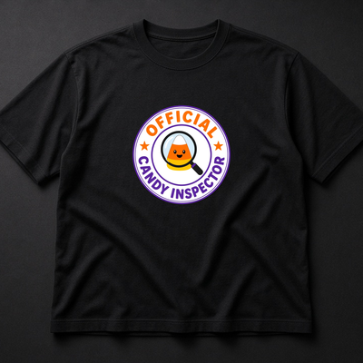 Official Candy Inspector Tee, Funny Halloween Badge Shirt