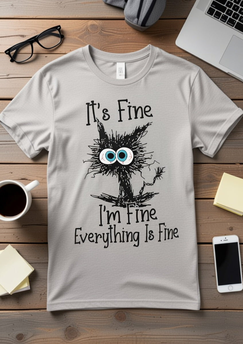 NOT SO FINE CAT TEE