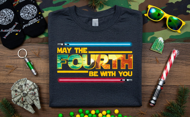 May the Fourth Lightsaber Star Wars T-Shirt