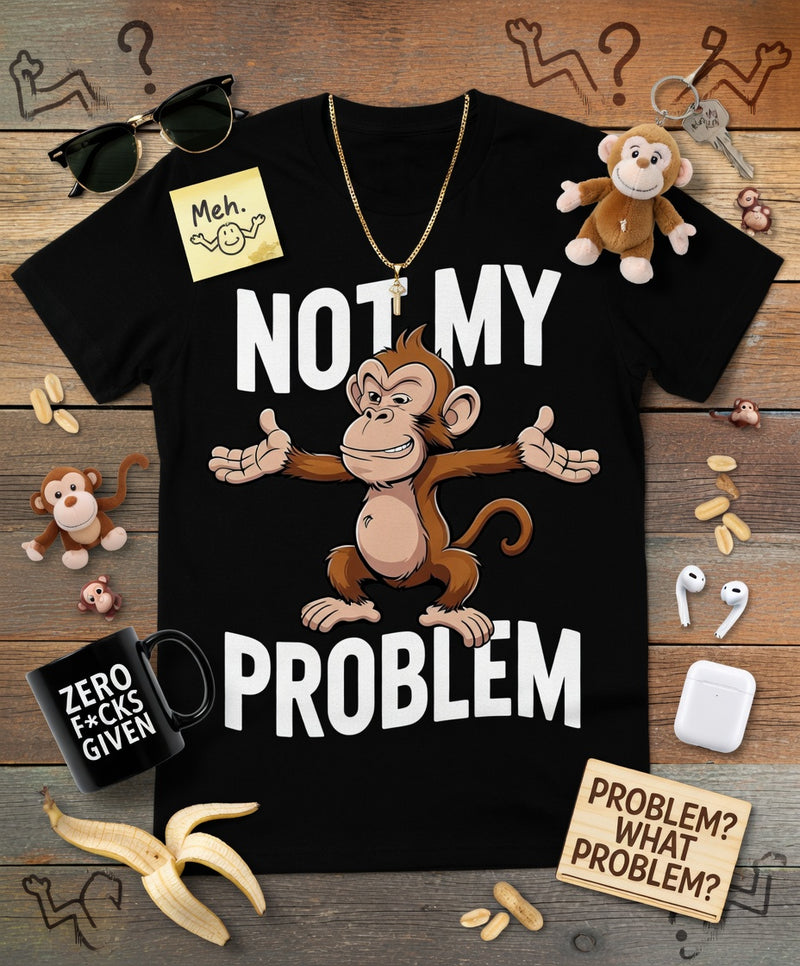 Not My Problem Monkey Streetwear Tee