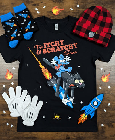 Itchy & Scratchy Rocket Ride T-Shirt