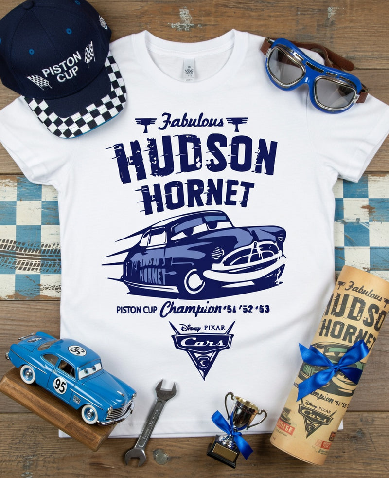 Hudson Hornet Piston Cup Champion Cars Tee