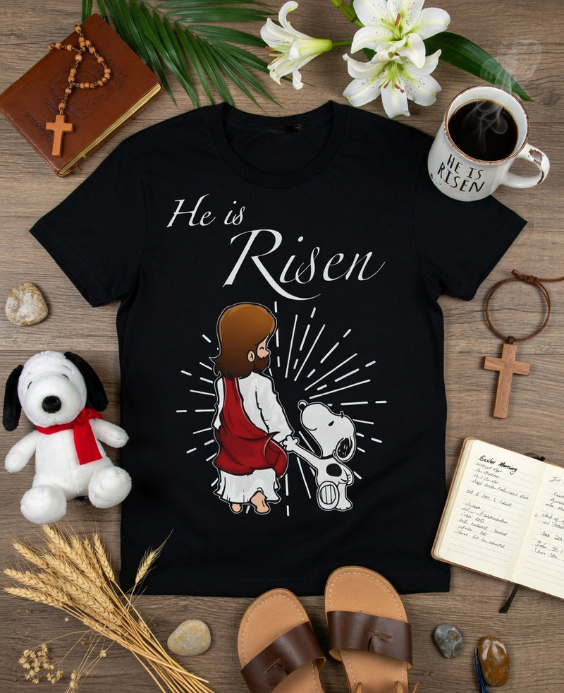 Risen Jesus & Snoopy Hand in Hand