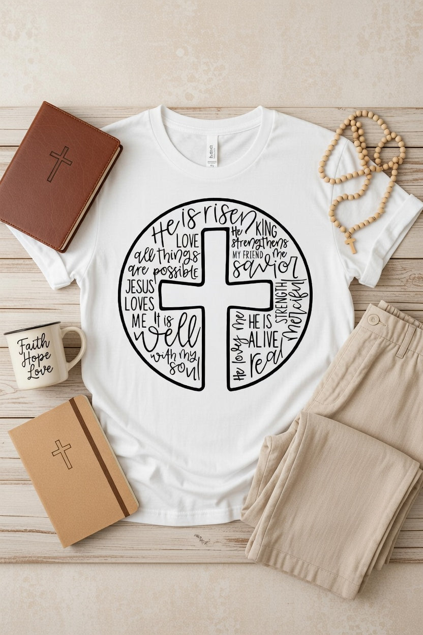 Risen cross Tee