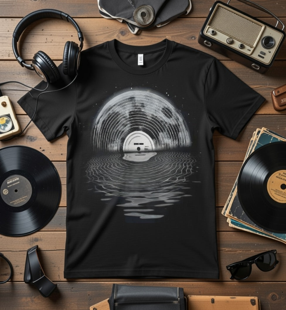 RECORD MOON TEE