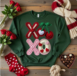 Sweet XO Love: Crochet Cherries & Hearts T-Shirt