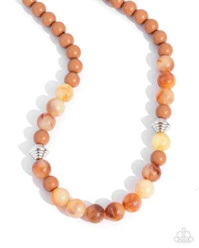 Showroom Swirl - Orange - Necklace