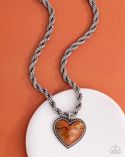 Romantic Rhythm - Orange - Necklace