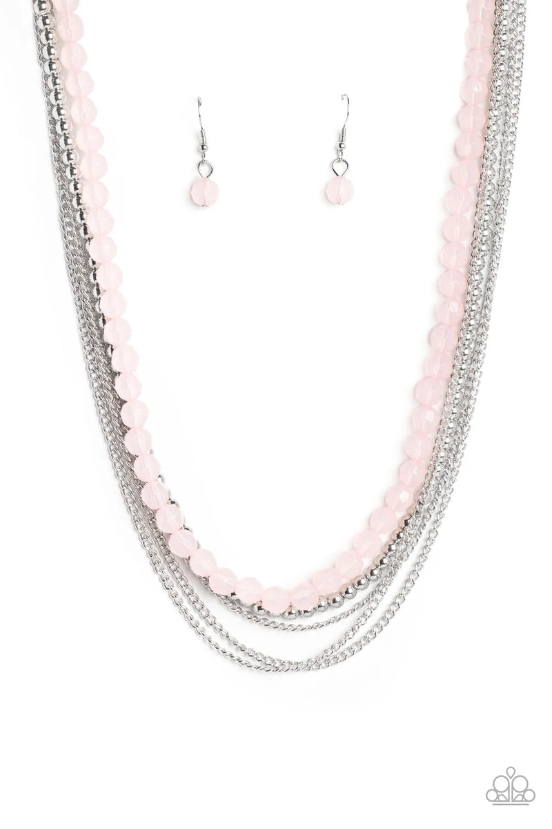 Boardwalk Babe - Pink - Necklace