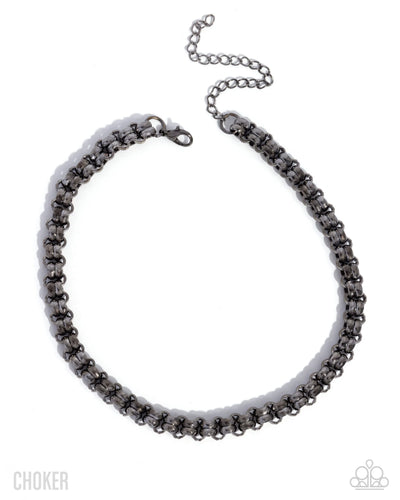 Double Demand - Black - Necklace