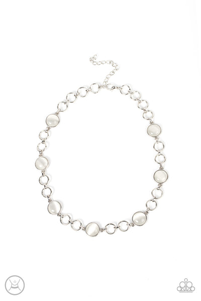 Dreamy Distractions - White - Necklace