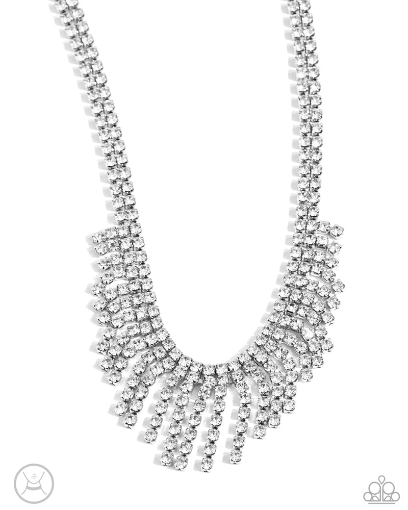 Daring Decadence - White - Necklace