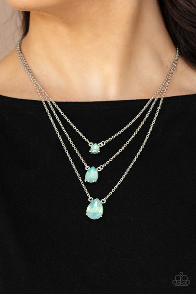 Dewy Drizzle - Green - Necklace