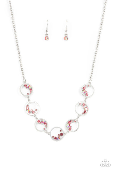 Blissfully Bubbly - Pink - Necklace
