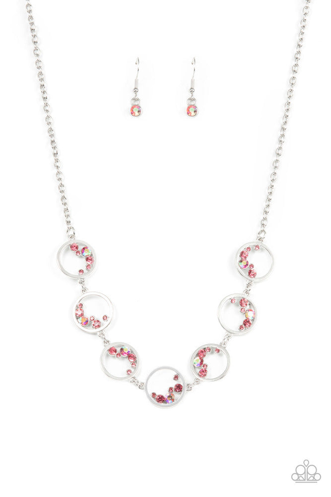 Blissfully Bubbly - Pink - Necklace