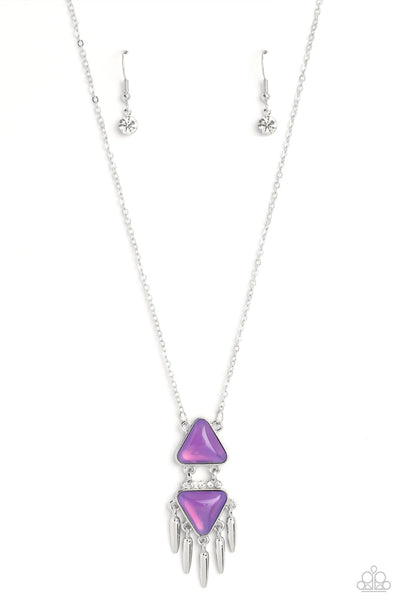 Under the FRINGE - Purple - Necklace