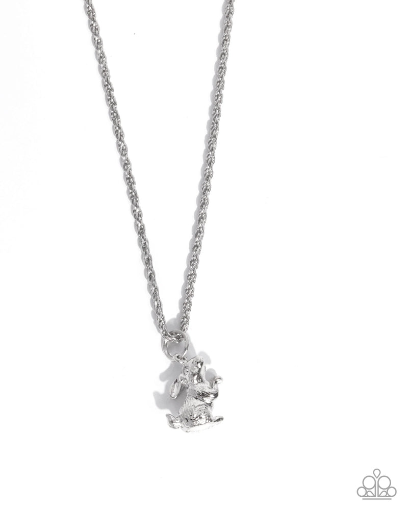 Pet Rabbit - Silver - Necklace