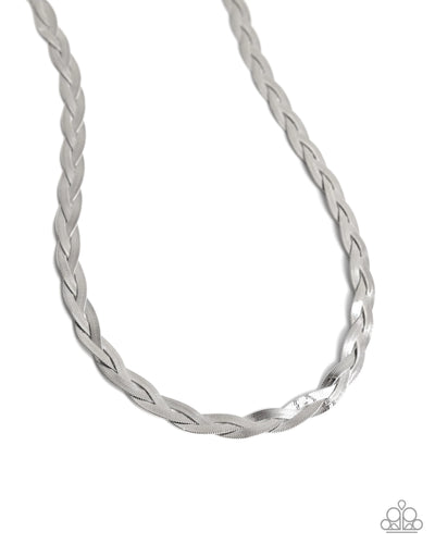 Bewildering Braid - Silver - Necklace