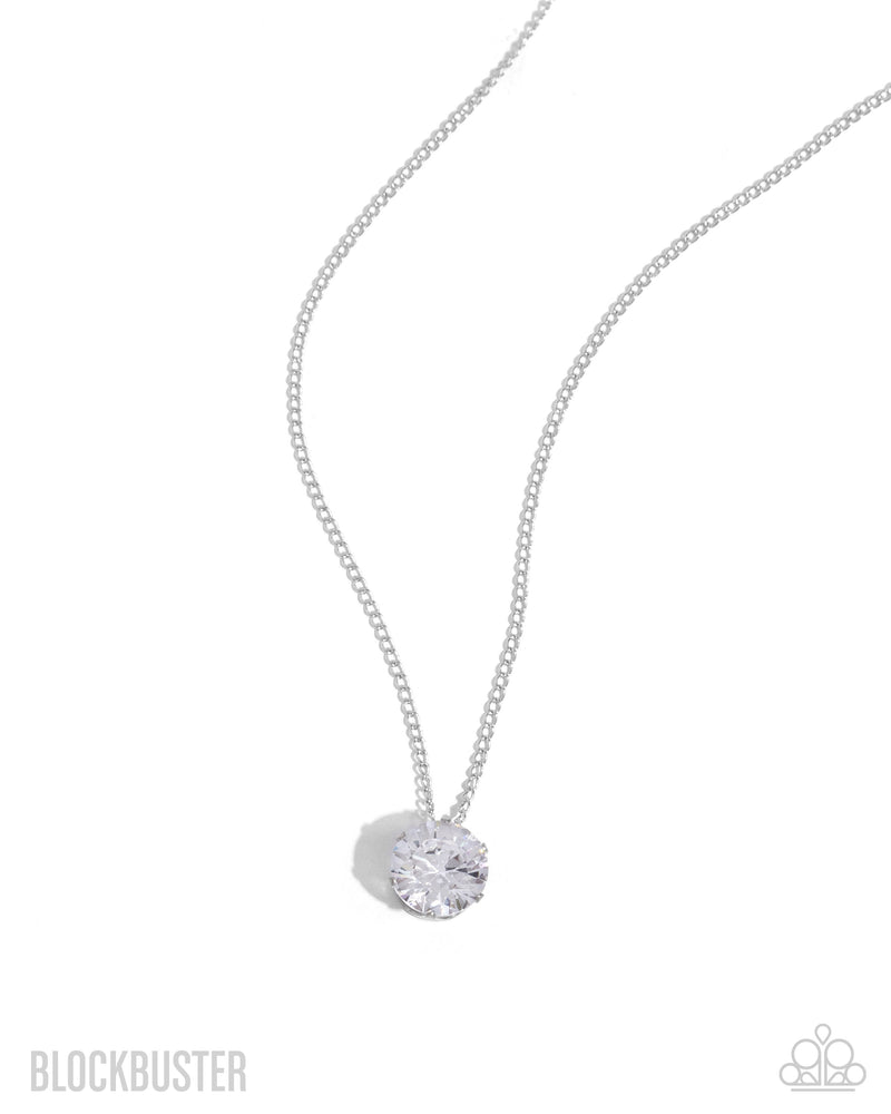 What A Gem - White - Necklace