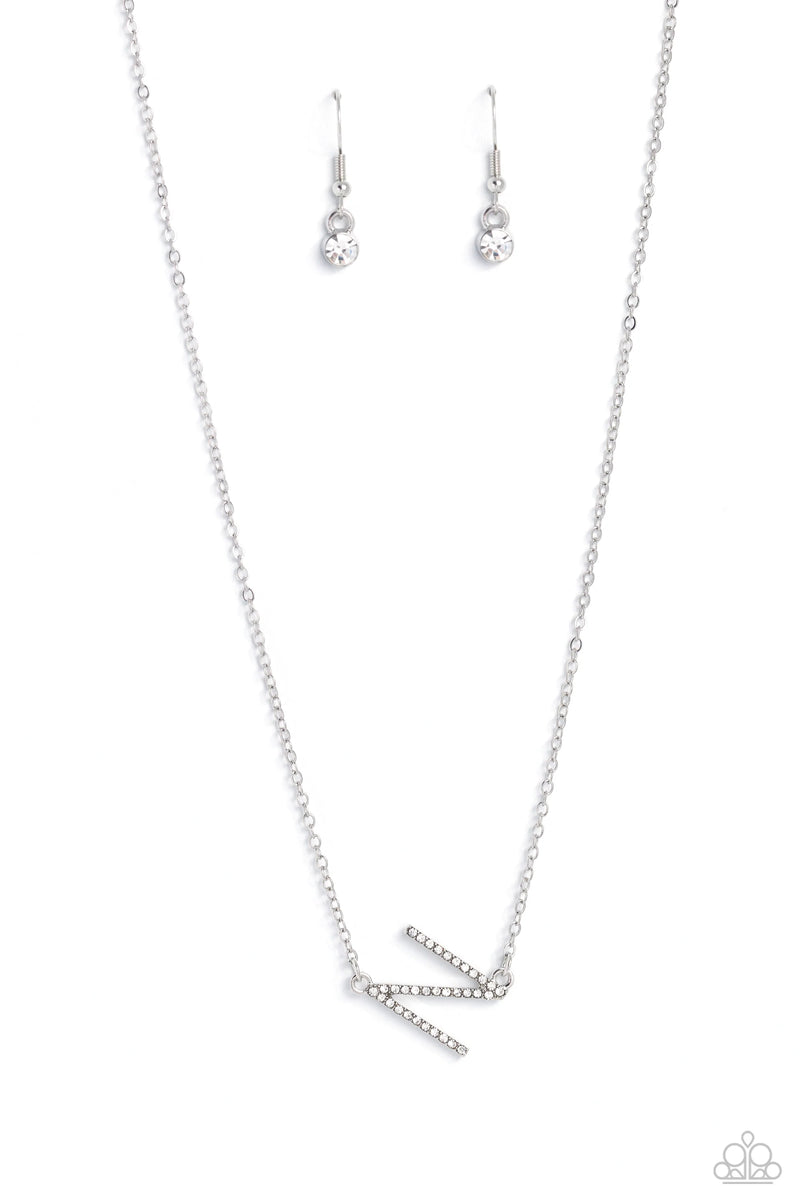 INITIALLY Yours - White - Necklace