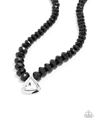 Trailblazing Triangle - Black - Necklace