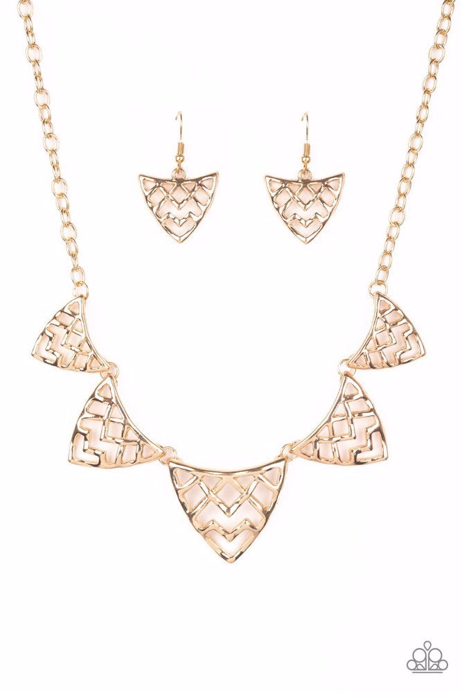 Welcome To The Lions Den - Gold - Necklace