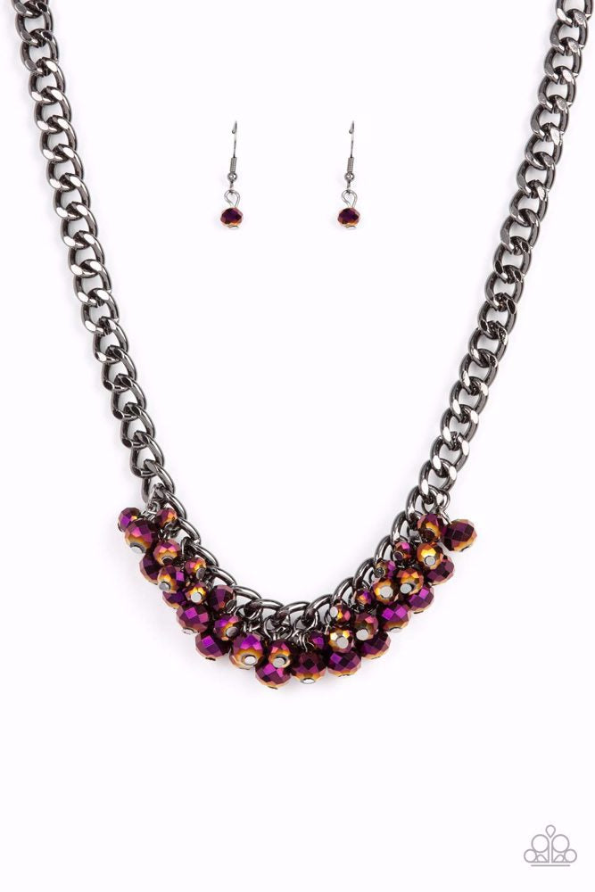 Galactic Knockout - Purple - Necklace