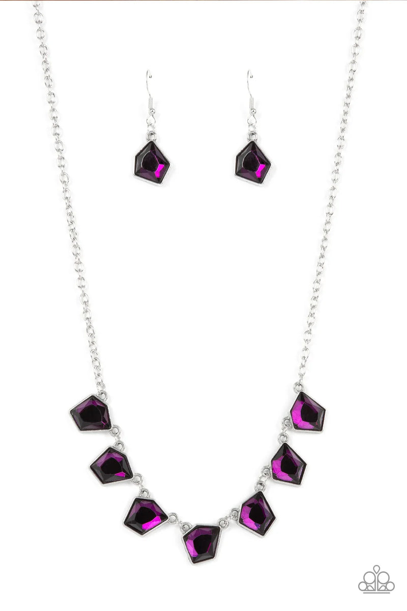 Experimental Edge - Purple - Necklace