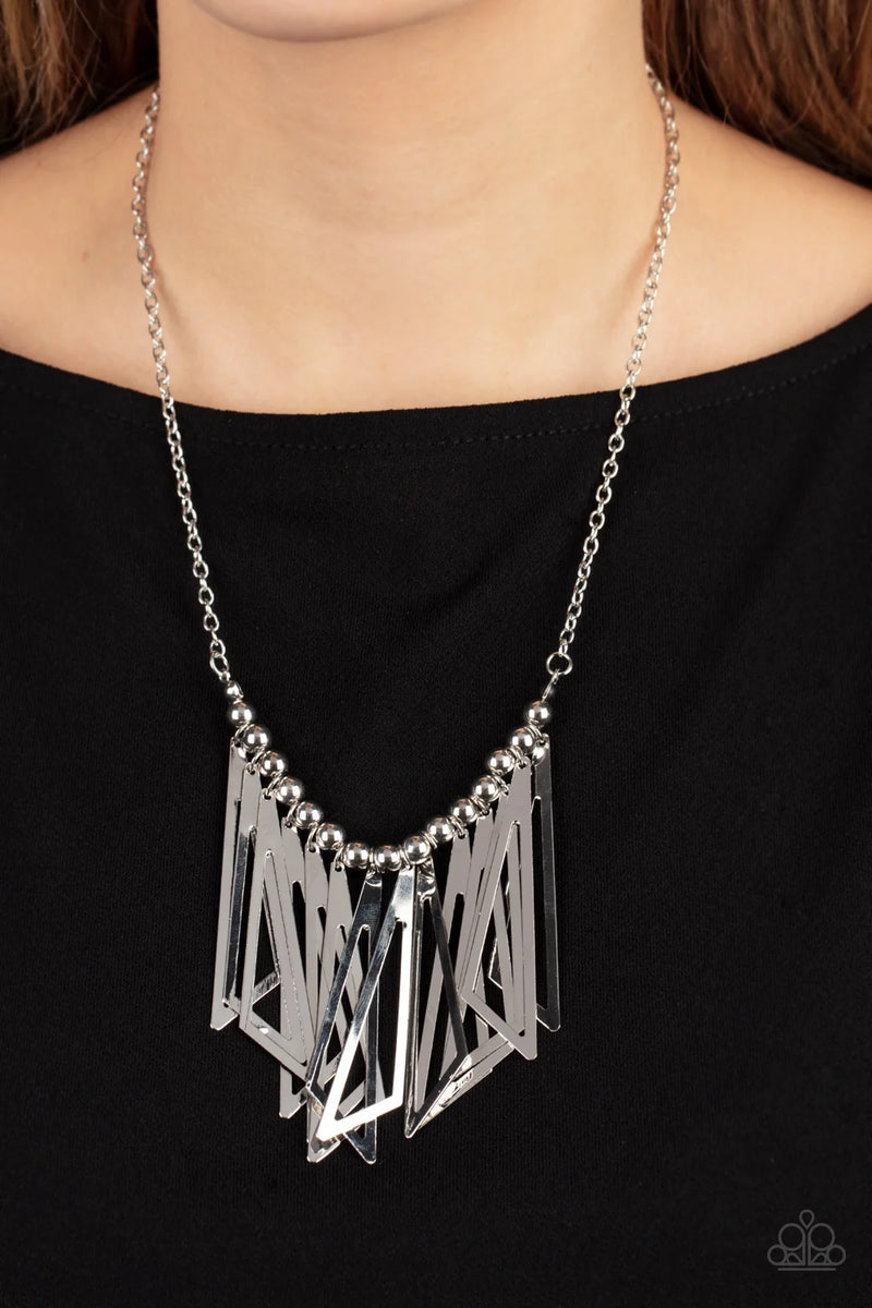 Industrial Jungle - Silver - Necklace