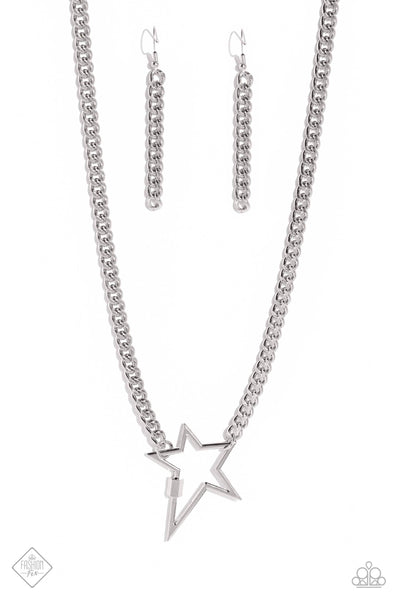 Playful Popstar - Silver - Necklace