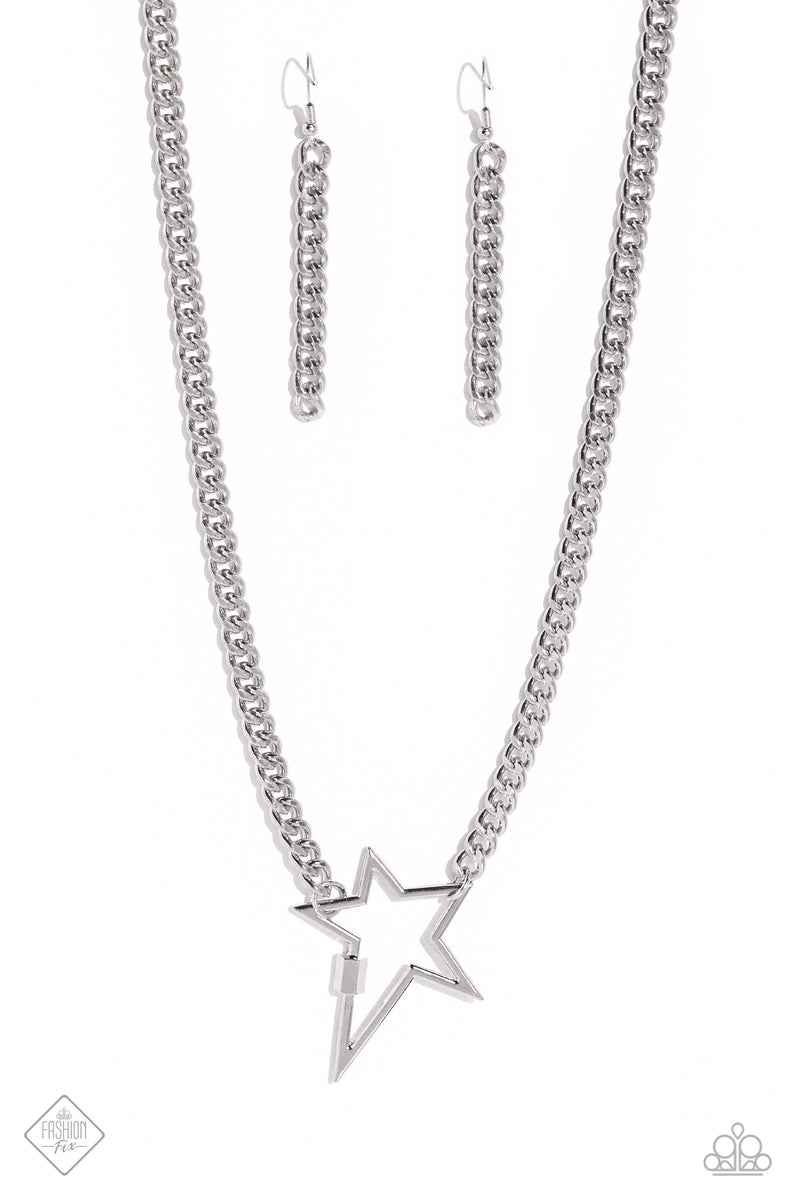 Playful Popstar - Silver - Necklace