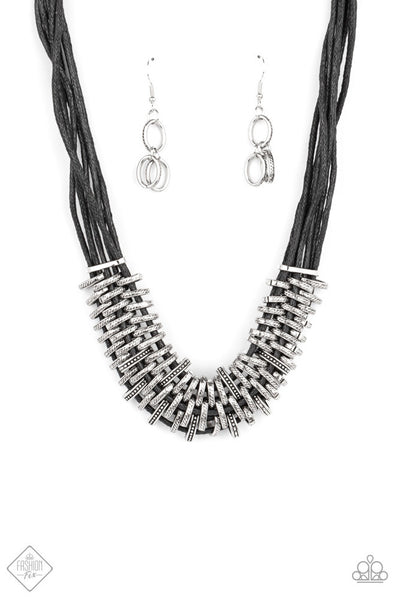 Lock, Stock, and SPARKLE - Black - Necklace