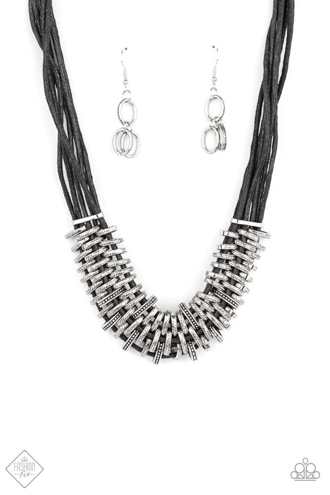 Lock, Stock, and SPARKLE - Black - Necklace