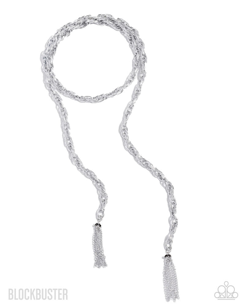 SCARFed for Attention - Silver - Necklace