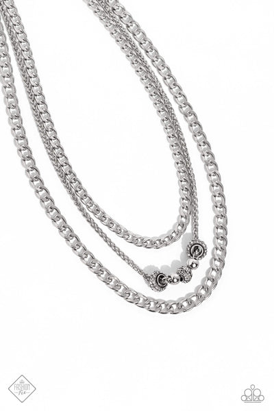Layered Loyalty - White - Necklace