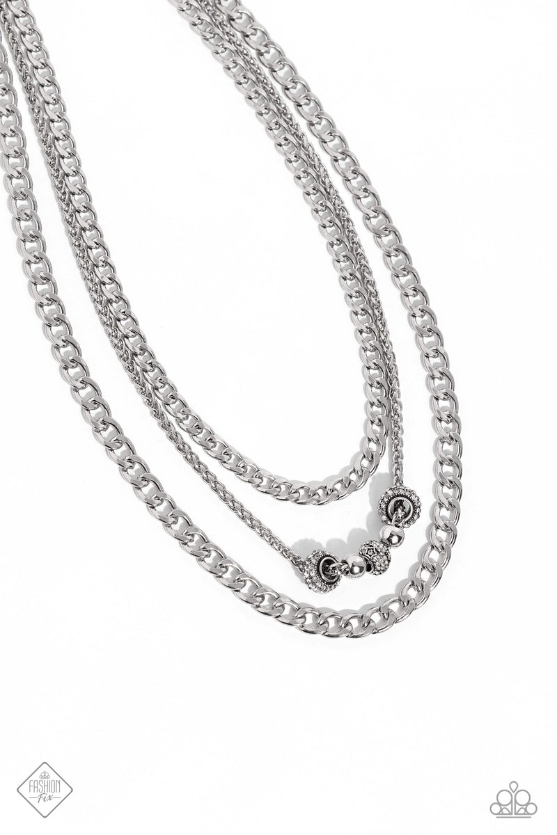 Layered Loyalty - White - Necklace