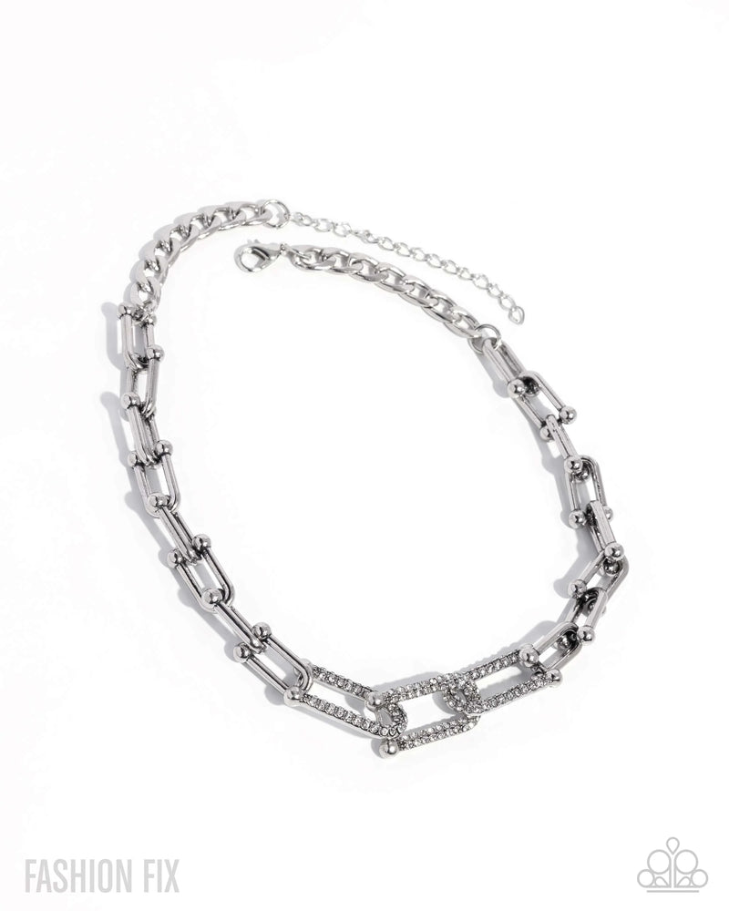 Adorably Amped Up - White - Necklace