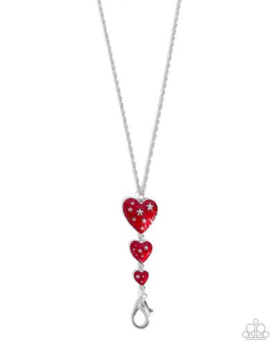 Treasured Tiers - Red - Necklace