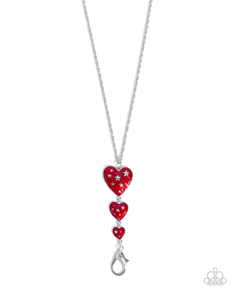 Treasured Tiers - Red - Necklace