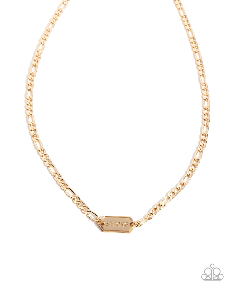 Strong Suit - Gold - Necklace