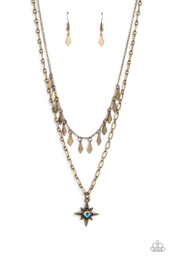 The Second Star To The LIGHT - Brass - Necklace