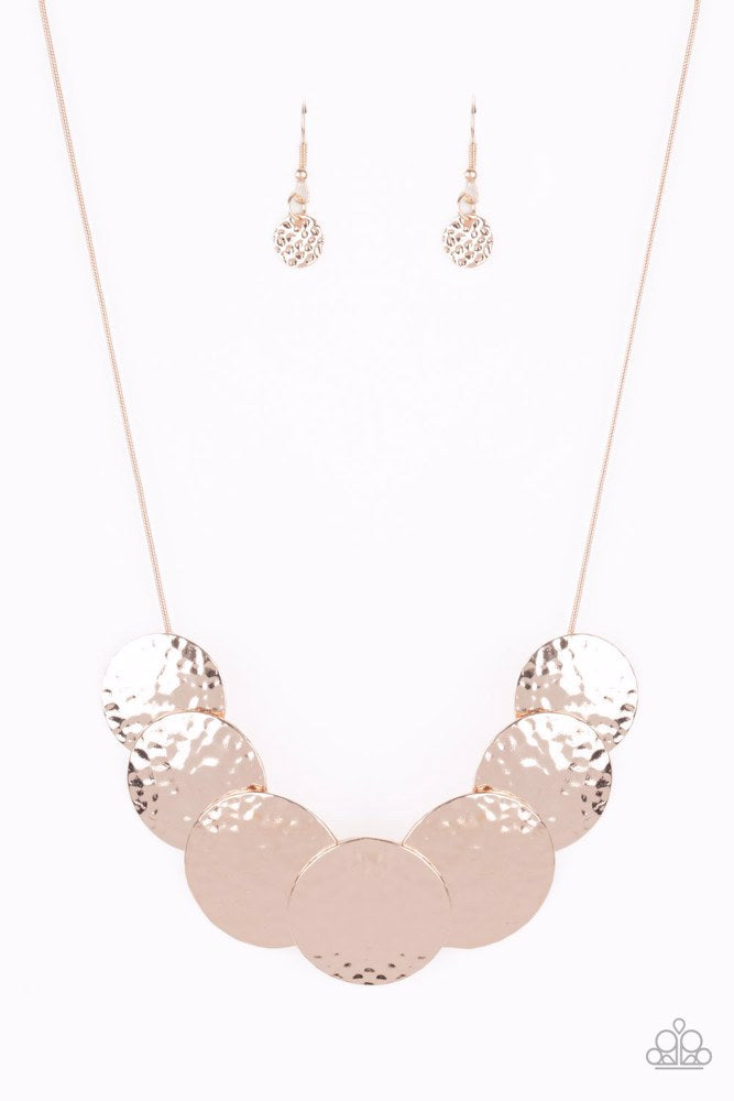 RADIAL Waves - Rose Gold - Necklace