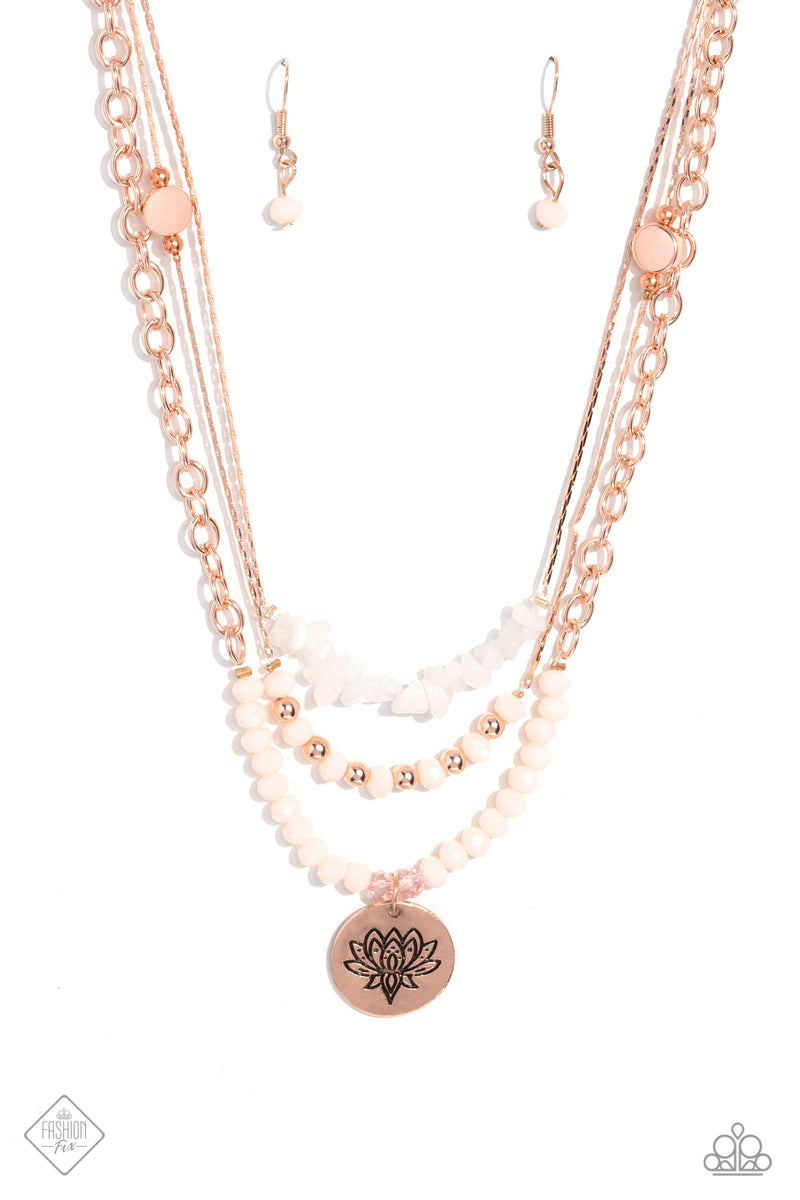 Lotus Luxury - Rose Gold - Necklace