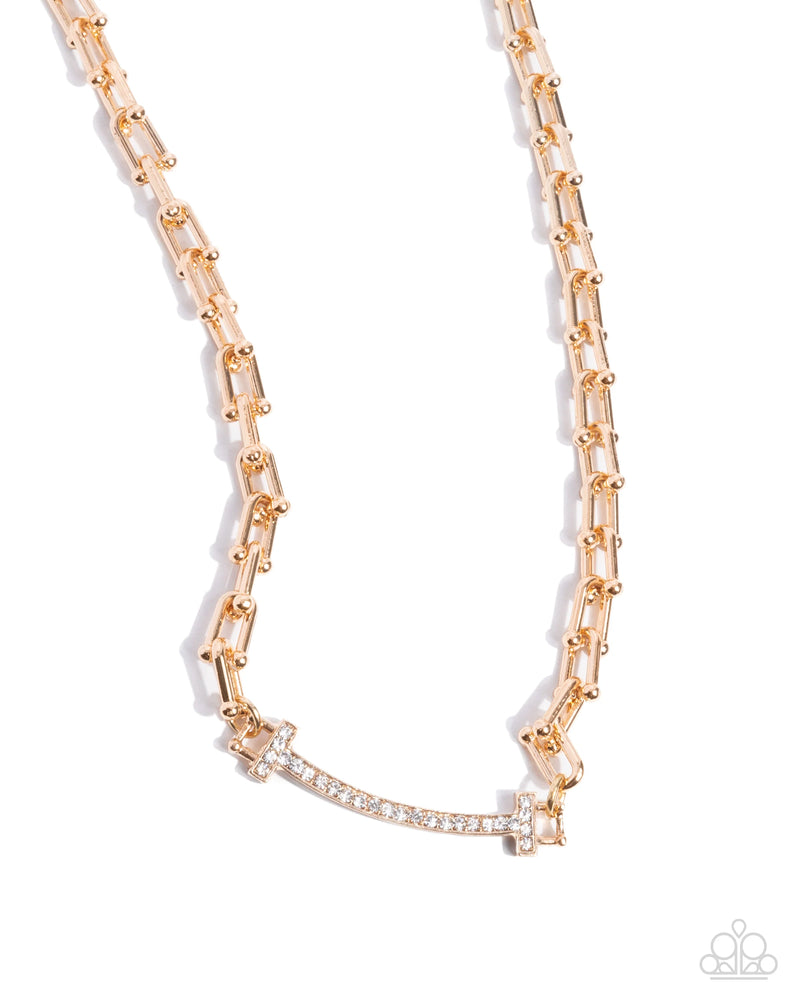 Anchored Actress - Gold - Necklace