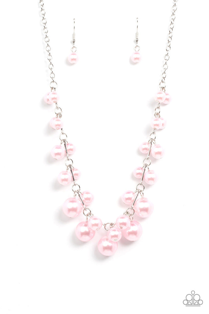 Tearoom Gossip - Pink - Necklace